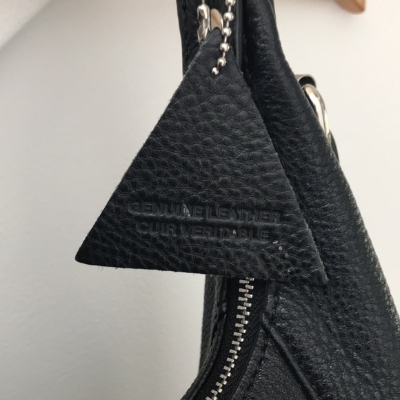 NWOT Atelier Noir Rudsak Black Leather Hobo Shoulder Bag Purse - Picture 5 of 17